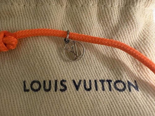LOUIS VUITTON Silver Orange Lockit Bracelet Q95866 Virgil Abloh AG925 C73210 - Picture 6 of 9