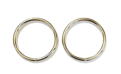 Geschweißter O-Ring 10 mm - 50 mm Metall vernickelt 4 mm Kreisringe x1 - x100
