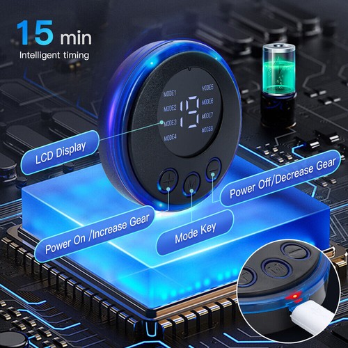 Masajeador de pies EMS remodelación de piernas eléctrico amasado profundo máquina de relajación de dolor muscular - Imagen 7 de 12