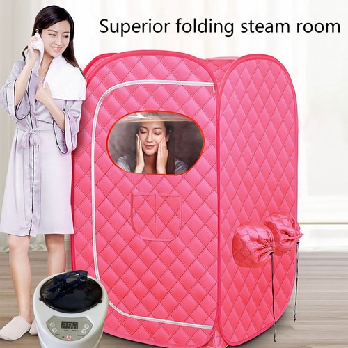 Pink Portable Steam Sauna Tent Spa Slimming Loss Weight Full Body Detox ...