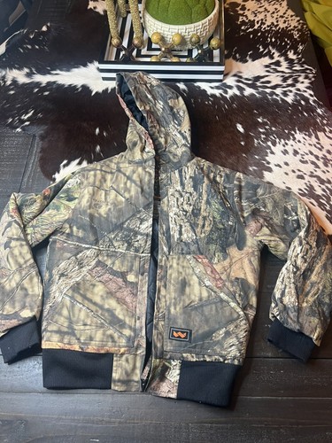 Walls Outdoor Coat Mossy Oak-Boys L Zip-Kids Grow X System + 2 Camo T Shirt Lot - Picture 2 of 14