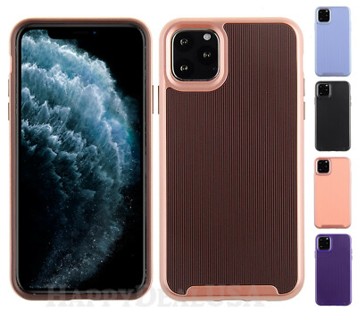 For Apple iPhone 11 Pro Max - ShockProof Armor Texture Impact Rugged Cover Case