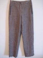 HARVE BENARD SPORT Women's 100 Wool Tweed Dress Pants Sz 4 Brown Fully Lined