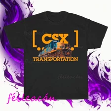Brand New CSX Transportation Railroad logo American T-Shirt Funny Size S to 5XL