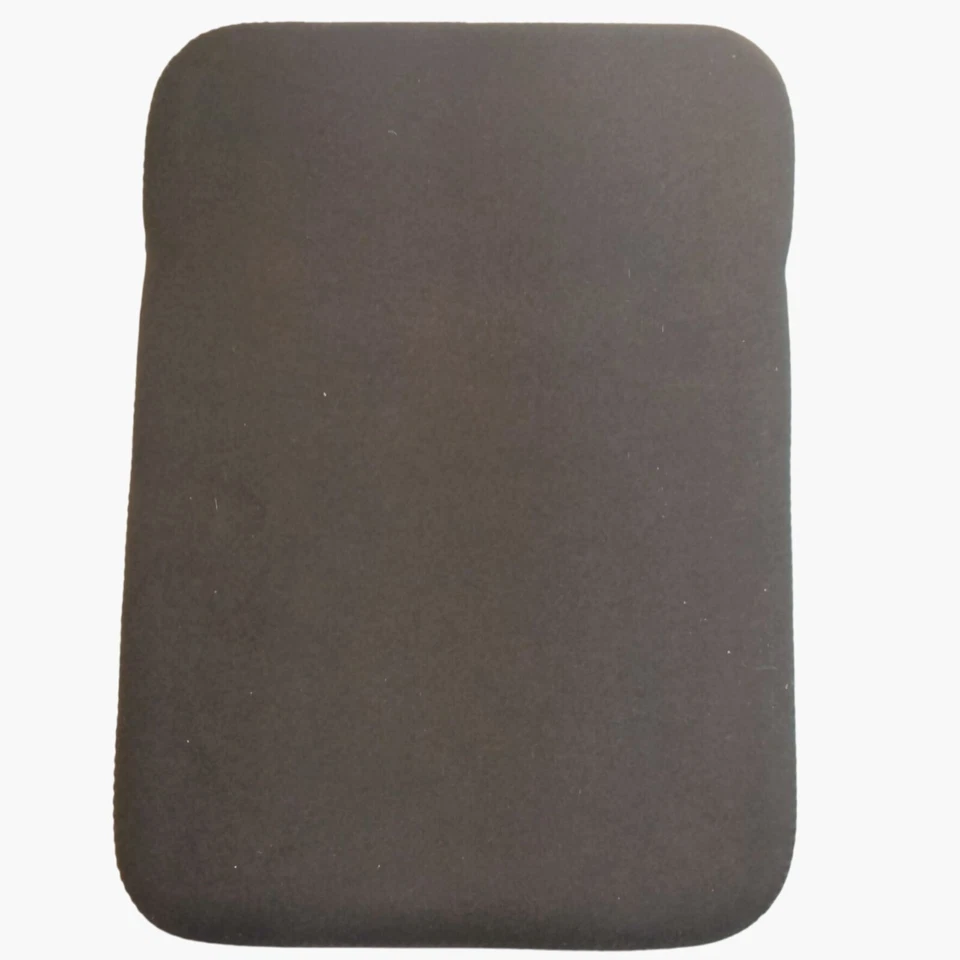 Funda para tableta de neopreno negra borde azul 10 x 7 pulgadas Foto 2 de 3