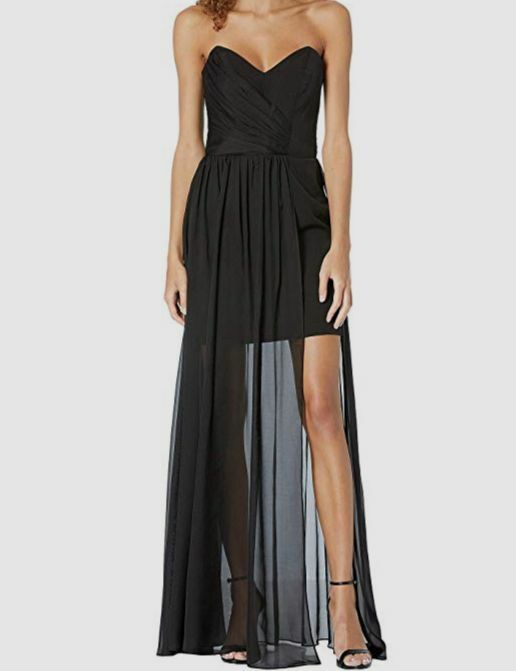 nicole miller black strapless dress Neon Pants Dress Black / 14byNicole Miller
