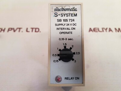 Electromatic S-System SB 105 724 Interval On Operate 24VDC