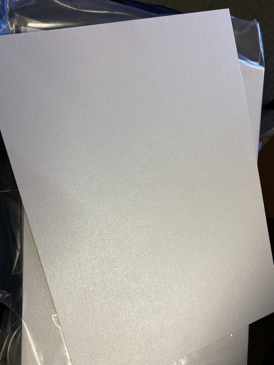 20 Sheets A4 Cardstock - Real Gold & Silver Pearlescent Shimmer Double Sided 250gsm