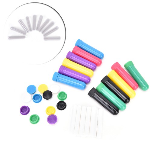 20 Sets Nasen-Inhalatoren Für ätherische Öle – Leer, Wählbare Farben (Weiß, Blau, Grün, Etc.)