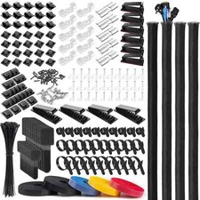 323 Pcs Cable Management Kit Wire Organizers for Cords PC Accessories for Cor...