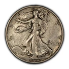 1929-S 50c Walking Liberty Silver Half Dollar - Luster - AU Semi Key - H2641