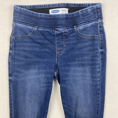 Old Navy Rockstar Distressed Jeggings-Dk Medium Wash/Sz 2 (28x29.5)
