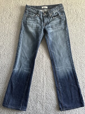 DPD Deluxe Premium Denim Women's Blue Dark-Wash Mid-Rise Cotton Jeans Size 26
