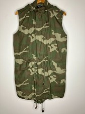 Ashley Mason Women's Medium Sleeveless Camo Camouflage Light Jacket