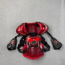 Fox Racing Motorcross Chest Protector Youth Medium Plate Guard Red Riding ATV