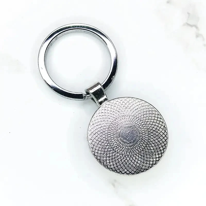 Llavero llavero retro plateado para tablero de instrumentos kilometraje coche velocidad coche hombre mujer Foto 4 de 4