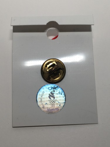Olympic Pin ~ DESTINATION ATLANTA - 1996 - DEN - DENVER - Luggage Tag Pin - Picture 2 of 5