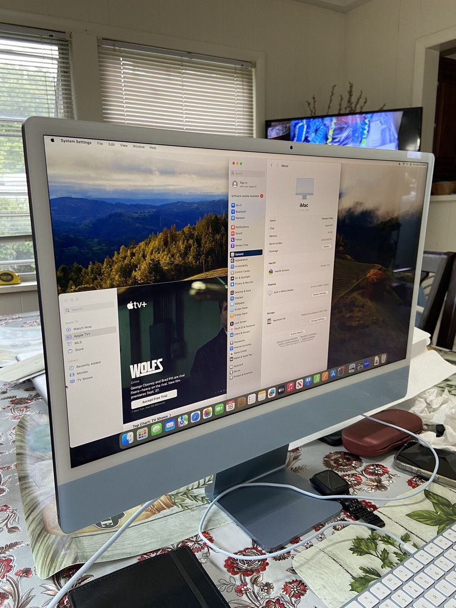 Apple 2023 iMac 24” Retina Display M3 Chip 16 GB Memory + Mouse