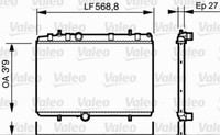 Valeo 734338 KüHler, MotorküHlung FüR CitroËN Peugeot