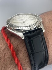 Breitling 38mm A10050 Wings Automatic WindRider Date Chronomat Rubber Leather 11