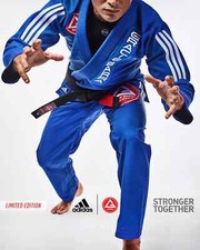 GRACIE BARRA GB COMP TEAM BY ADIDAS BJJ BRAZILIAN JIU JITSU UNIFORM MMA UFC JITS