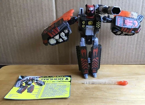 Vintage Evil Vehicon TANKOR  w/ 1 missile + File Card  TRANSFORMER