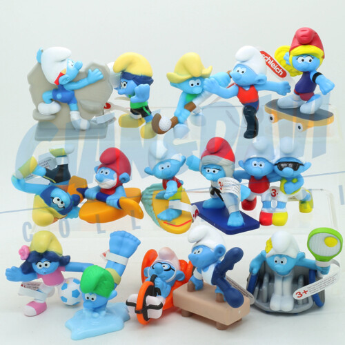 I Puffi Die Schlümpfe McDonald's 2024 Schleich Serie 16 Pezzi Scatole