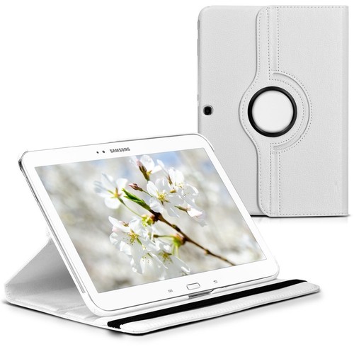 Funda Samsung Galaxy Tab 3 P5200/P5210 Blanca Tablet GIRATORIA | eBay