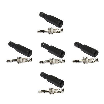 10pc 3.5mm Stereo Plug Male 1/8  TRS Solder Type Plastic Handle