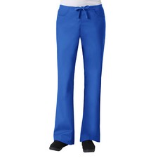 MAEVN 9026 Royal Scrub Pants Elastic Drawstring Back Flare Leg Sizes XXS - XXL