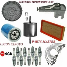 Tune Up Kit Filters Cap Spark Plugs Wire For FORD F-150 V8 5.0L 1989-1991