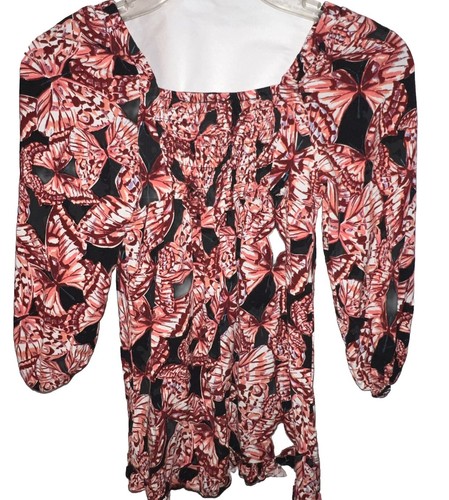 Girl's Dress By Art Class Size 6-6x Butterfly Pattern Colorful - Picture 2 of 8