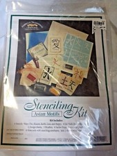 American Traditional Stencils Kit Asian Motifs Earh, love, Happy, Fire, ...