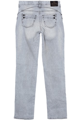 Herrlicher Stretchjeans Piper Straight Fit High Waist Damen Denim Grau W28 W29 - Picture 3 of 4