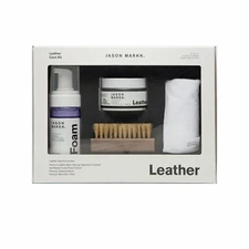 BUNDLE OF 2 JASON MARKK LEATHER CARE KIT BALM BRUSH FOAM CLEANER TOWEL