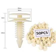 50Pcs 20/25/8 mm Car Door Panel Retainer Clips Rivet for GM 15960325 GMC & Chevy