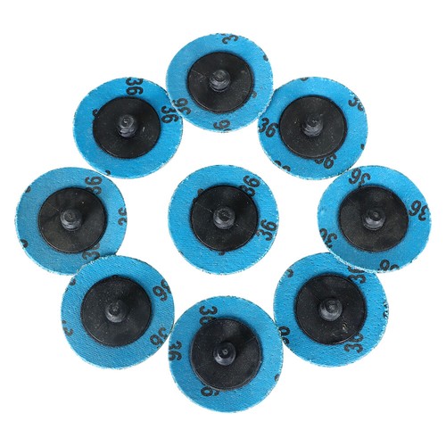 Molinillo de troquel de bloqueo de rollo de circonio disco de lijado cambio rápido 2 pulgadas 36 grano - Imagen 7 de 10