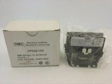 DMC DP040-1A0 DEFINITE PURPOSE MAGNETIC CONTACTOR 1 POLE 24VAC COIL 60HZ NIB