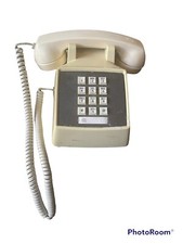 Vintage Tan Western Electric Bell System Touch Tone Desk Phone TELEPHONE