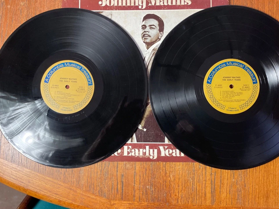 Johnny Mathis The Early Years 2X LP's A Columbia Musical Treasury #2P 6083 - Image 2 of 4