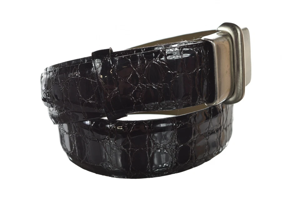 Linea Pelle Womens Belt Size M Dark Brown Textured Waist Leather Medium Width - Image 3 of 4