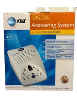 AT T Digital Answering Machine 1719 with Audible Caller ID 2002 New In Box