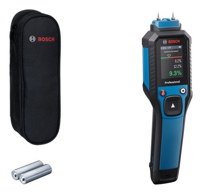 Bosch Professional Materialfeuchtigkeitsmesser GMP 2-15 mit 2 x 1,5 V...