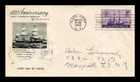 US COVER FIRST STEAMSHIP TO CROSS ATLANTIC 125TH ANNIVERSARY FDC SCOTT 923