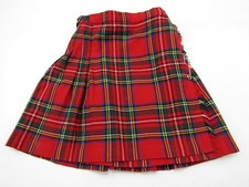 VTG Clan Laird Scottish Gaelic Skirt Girls Youth Age 5 Height 110 CMS Red Plaid