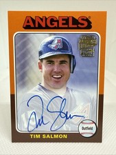 2021 Topps Archives 1975 Fan Favorites Tim Salmon Auto #FFA-TS Anaheim Angels