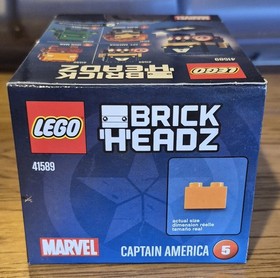 LEGO BRICKHEADZ: Captain America 41589 Retired New Sealed 