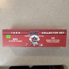 Score 1988 MLB Baseball Collector Set Premier Edition Sealed Box 716 Cards #9908