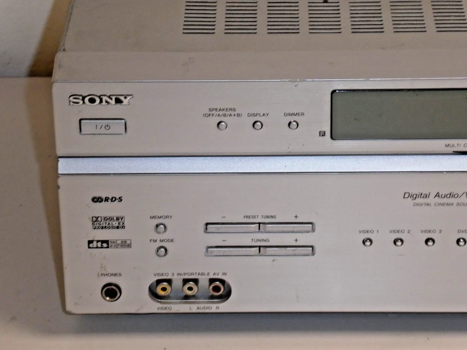 Sony STR-DE598 6.1 Dolby Digital DTS AV-Receiver in Silber, 2 Jahre Garantie - Bild 2 von 4