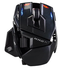 Mad Catz M.M.O. 7 Gaming Mouse Dual-Mode 21-Button MM10NHINBL000-0J Authentic